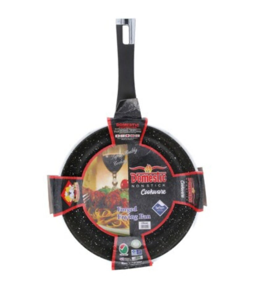Premium Nonstick Fry Pan - Marble Coated, Forged Aluminum with Special Handle, 24cm Frying Pan for Everyday Cooking - 62 Home Essentials