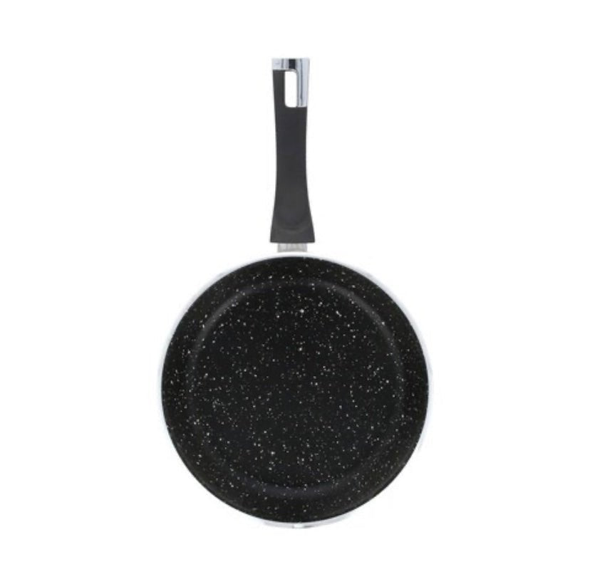 Premium Nonstick Fry Pan - Marble Coated, Forged Aluminum with Special Handle, 24cm Frying Pan for Everyday Cooking - 62 Home Essentials
