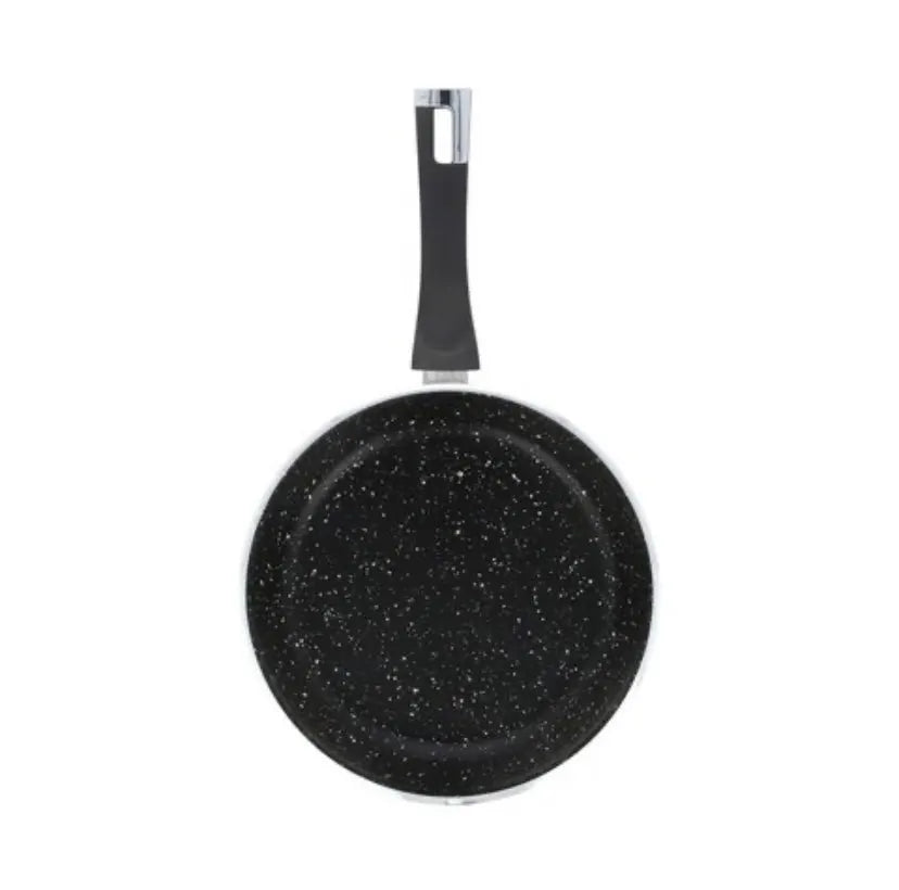 Premium Nonstick Fry Pan - Marble Coated, Forged Aluminum with Special Handle, 24cm Frying Pan for Everyday Cooking - 62 Home Essentials