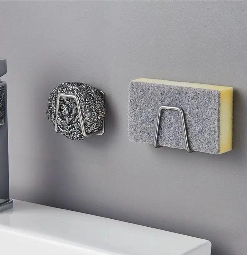 Sponge holder organizer for sink.